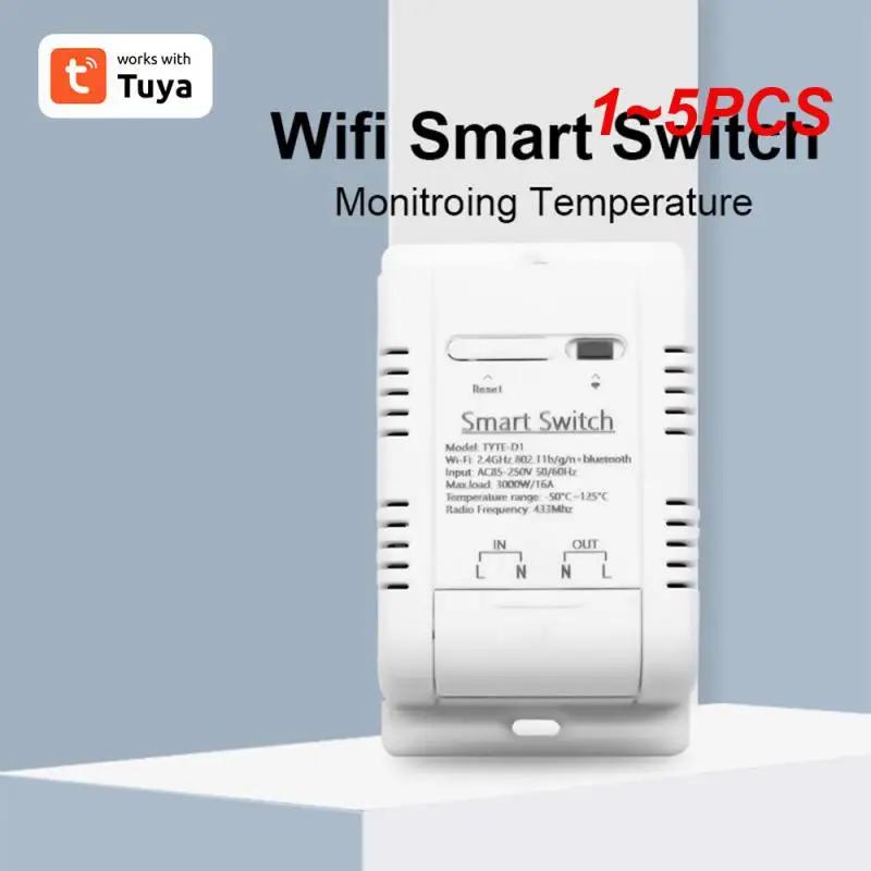 Tuya Wi-Fi Ʈ µ ġ,  Һ ͸ µ , ˷ Ȩ, 16A, 3000W, 1-5 